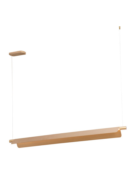 Lámpara colgante LED 22W 3000-5700K dorado con reflector móvil