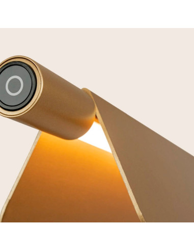 Lámpara colgante LED 22W 3000-5700K dorado con reflector móvil