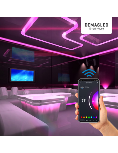 Controladora RGB WiFi + TUYA 12V 24 Teclas. Smart Music IR para Tiras LED.