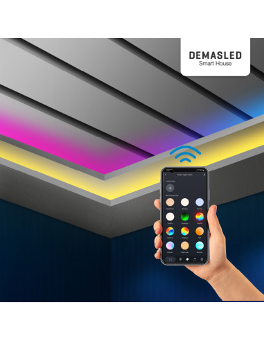 Controladora RGB WiFi + TUYA 12V 24 Teclas. Smart Music IR para Tiras LED.