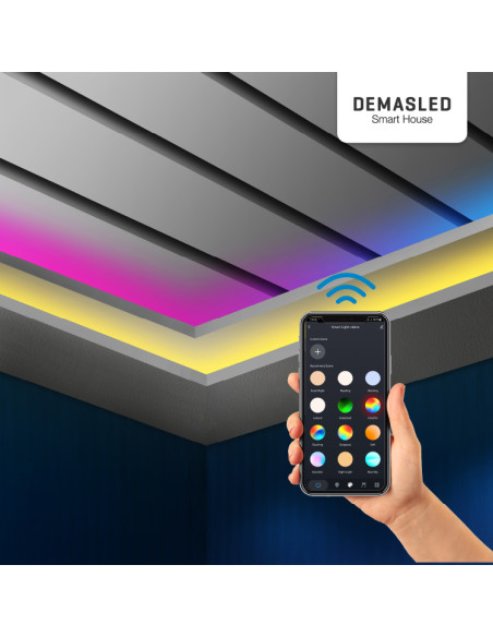 Controladora RGB WiFi + TUYA 12V 24 Teclas. Smart Music IR para Tiras LED.