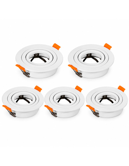 5 unid Spot Ajustable sin soporte para GU10 ø91mm