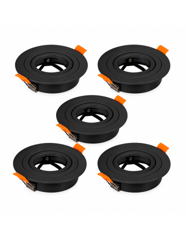 5 unidades Spot Ajustable sin soporte para GU10 ø91mm