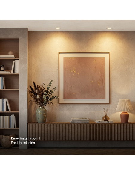 5 unidades Spot Cuadrado Ajustable GU10 91x91mm