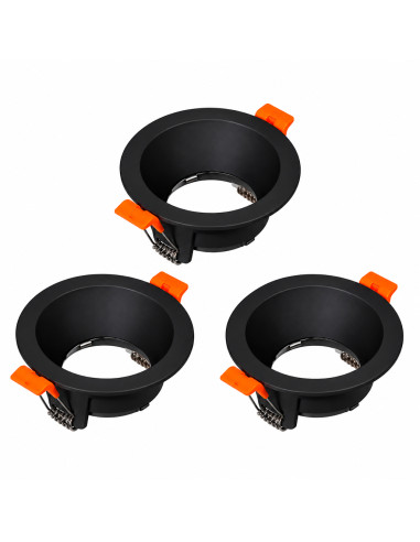 3 unidades Spot Fijo sin soporte para GU10 ø90mm