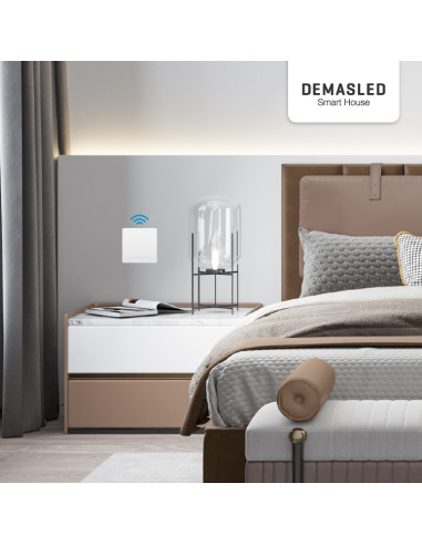 Tecla inalámbrica 1 efecto y Smart switch wifi y RF 1 efecto