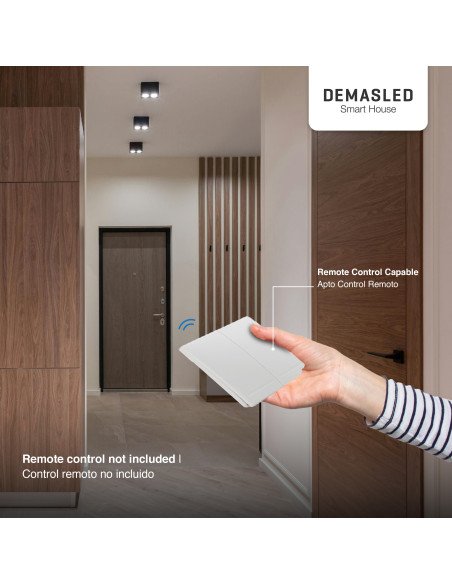 Tecla inalámbrica 2 efectos y 2 Smart switch wifi y RF 1 efecto