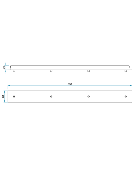 Base regleta 4 luces para colgantes Elsa 85 cm - Mantra