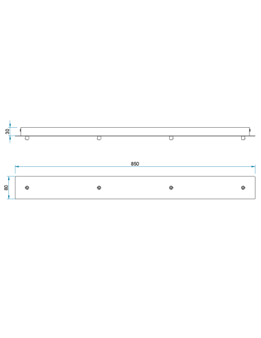 Base regleta 4 luces para colgantes Elsa 85 cm - Mantra