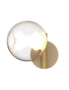 Aplique de pared LED Andrómeda 6W, oro - Mantra