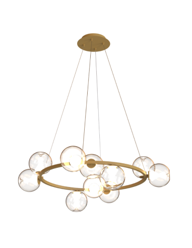 Lámpara colgante LED Andrómeda 50W, oro - Mantra