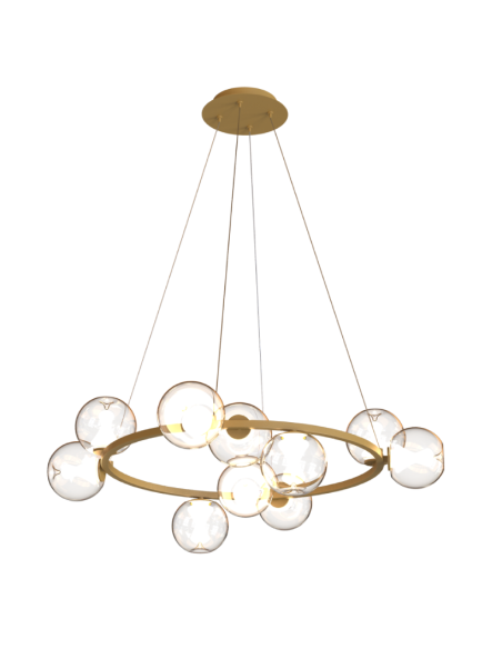 Lámpara colgante LED Andrómeda 50W, oro - Mantra