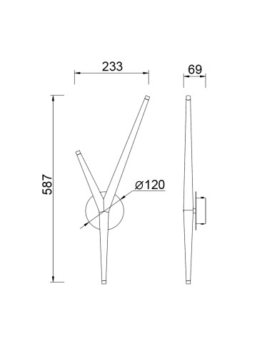 Aplique de pared LED Arrecife 5,5W - Mantra