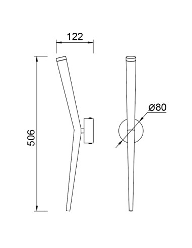 Aplique de pared LED Boomerang 6W - Mantra