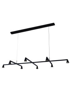 Lámpara colgante LED Africa 42W regulable, negro - Mantra
