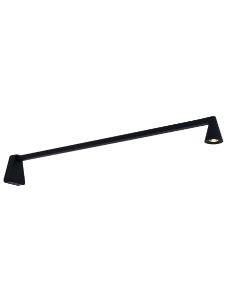 Aplique de pared LED Africa 5W 60 cm, negro - Mantra