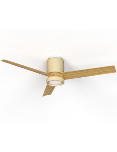 Ventilador de techo Cerámica M con luz LED 20W y mando - Mantra