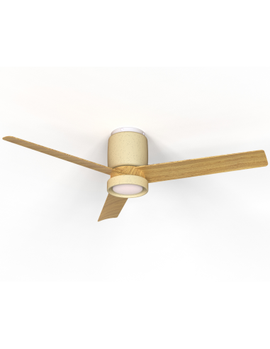 Ventilador de techo Cerámica M con luz LED 20W y mando - Mantra