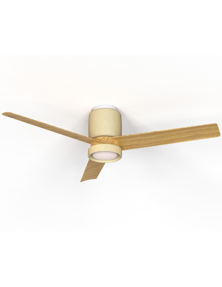 Ventilador de techo Cerámica M con luz LED 20W y mando - Mantra