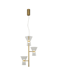 Lámpara colgante LED New York 18W, oro - Mantra