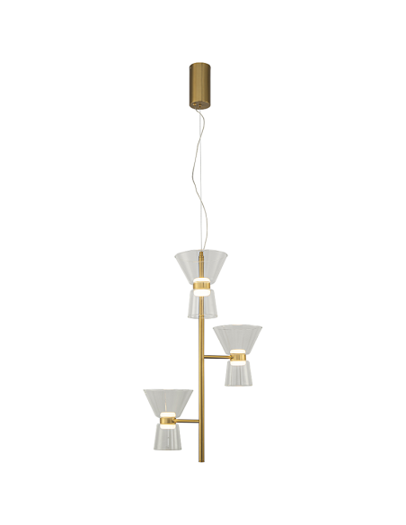 Lámpara colgante LED New York 18W, oro - Mantra