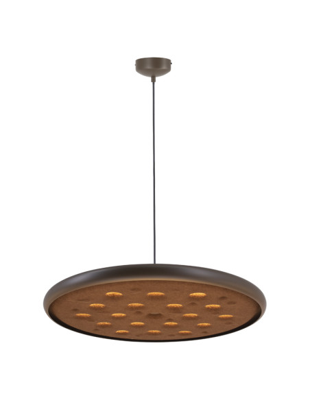 Lámpara colgante LED Acustic 20W regulable, café - Mantra