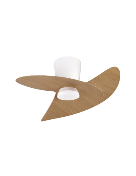 Ventilador de techo Ona con luz LED 18W y mando - Mantra