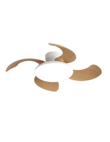 Plafón ventilador Aloha II con luz LED 40W y mando - Mantra