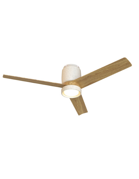 Ventilador de techo Cerámica M con luz LED 20W y mando - Mantra