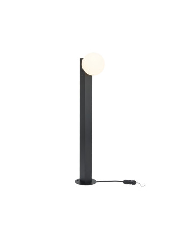 Baliza bolardo de exterior Interlaken IP65 G9, negro - Mantra