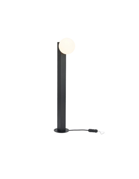 Baliza bolardo de exterior Interlaken IP65 G9, negro - Mantra