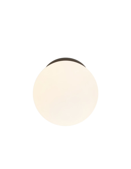 Plafón de exterior Interlaken IP54 G9, negro - Mantra
