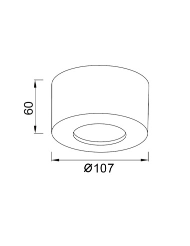 Plafón LED de techo Cabrera Surface 7W - Mantra