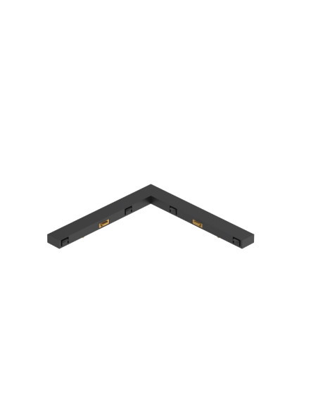 Conector 90º para carril magnético Magneto Mini, negro - Mantra